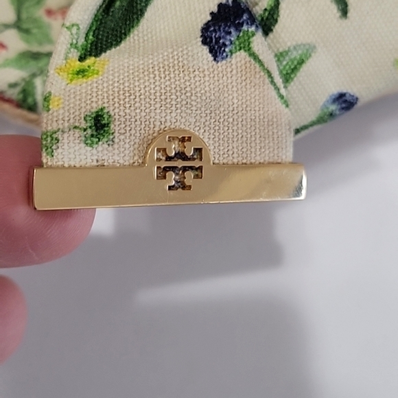 Tory Burch Penny logo bow espadrilles platform wedge sandals size 8 - Picture 6 of 15